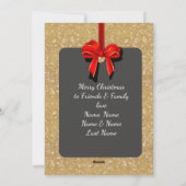 Cartes Pour Fêtes Annuelles CROIRE /Noël/2 faces/Noir-Or Personnalisé (Dos)