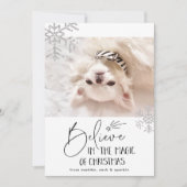 Cartes Pour Fêtes Annuelles Croire | Photo d'animal de compagnie (Devant)