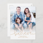 Cartes Pour Fêtes Annuelles Croire photo de vacances (Devant / Derrière)