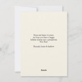 Cartes Pour Fêtes Annuelles Crois-Joyeux Noël ! Photo moderne, simple (Dos)