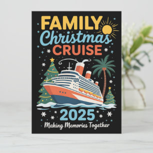 Cartes Pour Fêtes Annuelles Croisière de Noël en famille 2025 Correspondance F