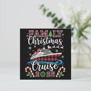 Cartes Pour Fêtes Annuelles Croisière de Noël en famille 2025 Correspondance F