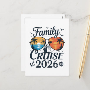 Cartes Pour Fêtes Annuelles Croisière en famille Vacances d'été 2026
