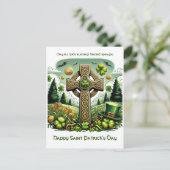 Cartes Pour Fêtes Annuelles Croix celtique : Fête de la Saint Patrick (Debout devant)