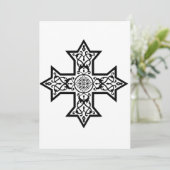 Cartes Pour Fêtes Annuelles Croix copte (Debout devant)