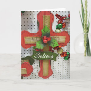 Cartes Pour Fêtes Annuelles Croix de Noël