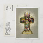 Cartes Pour Fêtes Annuelles Croix de Pâques (Devant / Derrière)