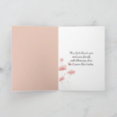 Cartes Pour Fêtes Annuelles Croix de Pâques florale (Intérieur)