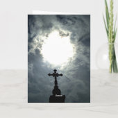 Cartes Pour Fêtes Annuelles Croix gothique de Pâques (Dos)