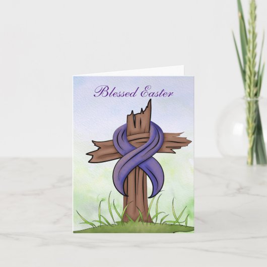 Cartes Pour Fêtes Annuelles Croix religieuse (Devant)