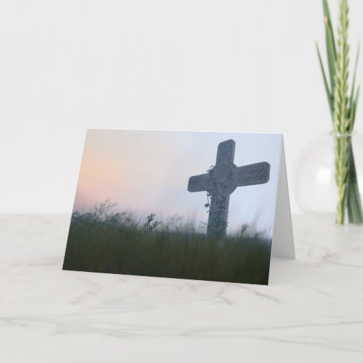 Cartes Pour Fêtes Annuelles Croix vers le bas (Devant)