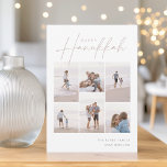 Cartes Pour Fêtes Annuelles Croquis Cursive 6 Photo Collage Hanoukka<br><div class="desc">Partagez de la joie avec ces cartes de fin de année Hanoukka modernes avec 6 de vos photos préférées dans une grille de montage. "Happy Hanoukka" apparaît en haut dans le serif classique et le script cursif à main décontractée. Personnalisez avec votre nom de famille et l'année en bas à...</div>