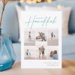 Cartes Pour Fêtes Annuelles Croquis Cursive 6 Photo Collage Hanoukka<br><div class="desc">Partagez de la joie avec ces cartes de fin de année Hanoukka modernes avec 6 de vos photos préférées dans une grille de montage. "Happy Hanoukka" apparaît en haut dans le serif classique et le script cursif à main décontractée. Personnalisez avec votre nom de famille et l'année en bas à...</div>