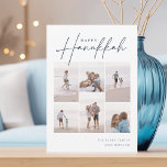 Cartes Pour Fêtes Annuelles Croquis Cursive 6 Photo Collage Hanoukka<br><div class="desc">Partagez de la joie avec ces cartes de fin de année Hanoukka modernes avec 6 de vos photos préférées dans une grille de montage. "Happy Hanoukka" apparaît en haut dans le serif classique et le script cursif à main décontractée. Personnalisez avec votre nom de famille et l'année en bas à...</div>