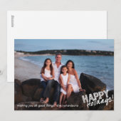 Cartes Pour Fêtes Annuelles Croquis Joyeuses Fêtes (Devant / Derrière)