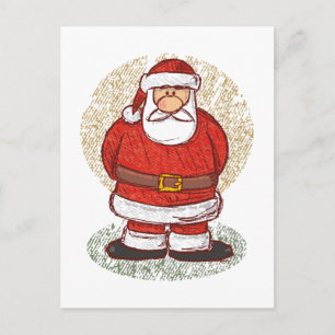 Cartes Pour Fêtes Annuelles croquis père Noël