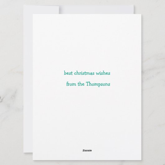 Cartes Pour Fêtes Annuelles Croyez en la magie de Noël rétro (Dos)