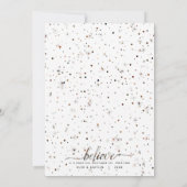 Cartes Pour Fêtes Annuelles Croyez en l'effet Magic Photo-Matching Text (Dos)