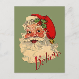 Cartes Pour Fêtes Annuelles Croyez Père Noël