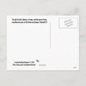 Cartes Pour Fêtes Annuelles Croyez—Père Noël et son renne (Dos)