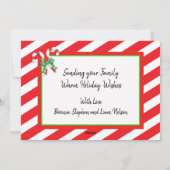 Cartes Pour Fêtes Annuelles Croyez, Photo de Noël vacances (Dos)