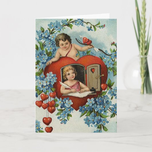 Cartes Pour Fêtes Annuelles Cru à mon Valentine (Devant)