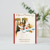 Cartes Pour Fêtes Annuelles Cru par thanksgiving béni (Debout devant)