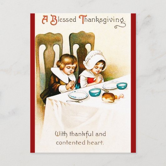 Cartes Pour Fêtes Annuelles Cru par thanksgiving béni (Devant)