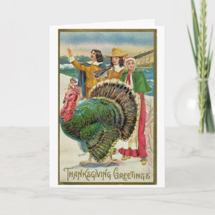 Cartes Pour Fêtes Annuelles Cru - salutations de thanksgiving,
