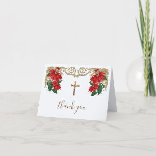 Cartes Pour Fêtes Annuelles Crucifix catholique élégant en or pour les fêtes d