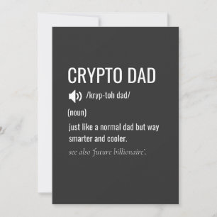 Cartes Pour Fêtes Annuelles Crypto Papa Définition Bitcoin HODL Fête des pères