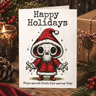 Cartes Pour Fêtes Annuelles Cthulhu Noël Occulte Joyeux