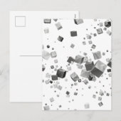 Cartes Pour Fêtes Annuelles Cubes colorés 3 (Devant / Derrière)