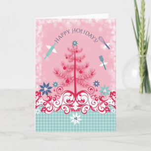 Cartes Pour Fêtes Annuelles Cuisine de l'ange couleur personnalisée ustensiles