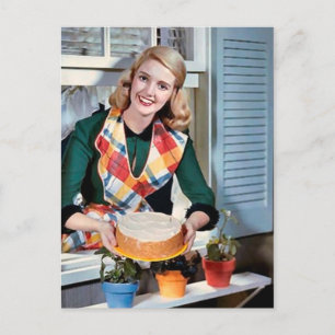 Cartes Pour Fêtes Annuelles Cuisine rétro vintage