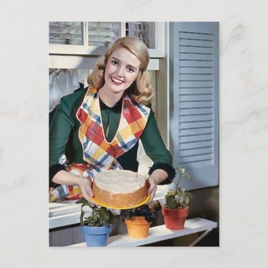 Cartes Pour Fêtes Annuelles Cuisine rétro vintage (Devant)