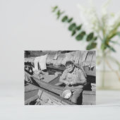 Cartes Pour Fêtes Annuelles Cuisinier de bateau de pêche - Noël 1938 (Debout devant)