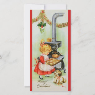 Cartes Pour Fêtes Annuelles Cuisinières de Noël à la maison