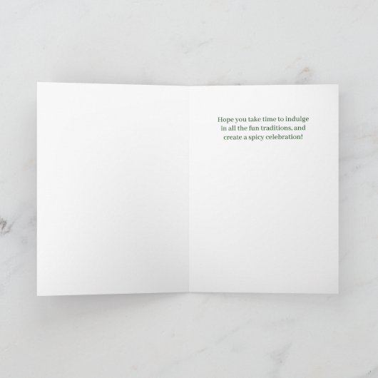 Cartes Pour Fêtes Annuelles Culinary Business Seasonably Delicious Joy (Intérieur)