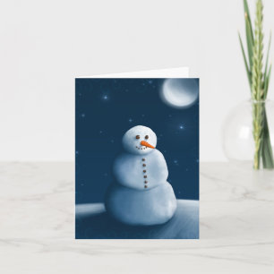 Cartes Pour Fêtes Annuelles Cumul de deux emplois de bonhomme de neige