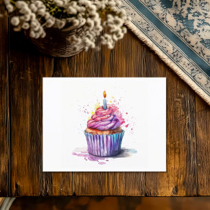 Cartes Pour Fêtes Annuelles Cupcake