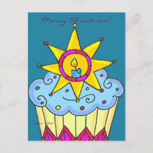 Cartes Pour Fêtes Annuelles Cupcake de Noël ukrainien à personnaliser