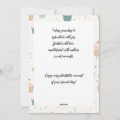 Cartes Pour Fêtes Annuelles Cupcake Delthday Card (Dos)