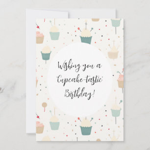 Cartes Pour Fêtes Annuelles Cupcake Delthday Card