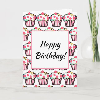 Cartes Pour Fêtes Annuelles Cupcake Love Anniversaire