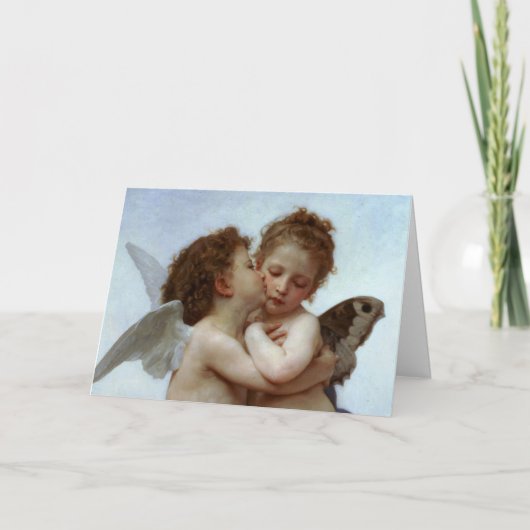 Cartes Pour Fêtes Annuelles Cupidé & Psyché Enfants Valentine (Devant)