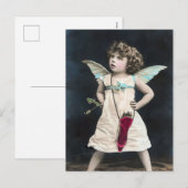 Cartes Pour Fêtes Annuelles Cupidon en colère (Devant / Derrière)