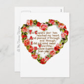 Cartes Pour Fêtes Annuelles Cupids Dart (Devant / Derrière)