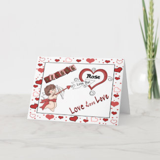 Cartes Pour Fêtes Annuelles Cupids Love