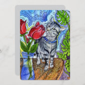 Cartes Pour Fêtes Annuelles Curious Spirit (Devant / Derrière)